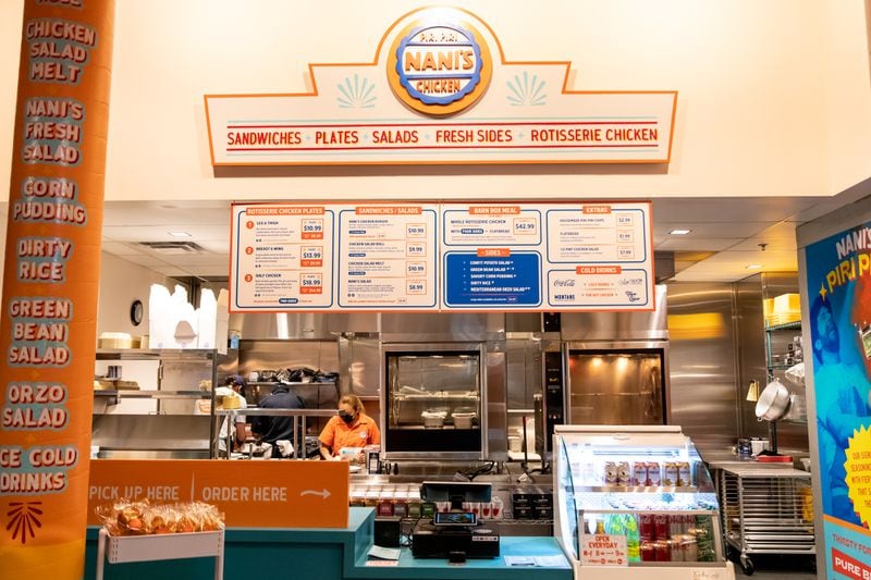 Nani’s Piri Piri Chicken just opened inside the Ponce City Market Food Hall. (Mia Yakel for The Atlanta Journal-Constitution)
