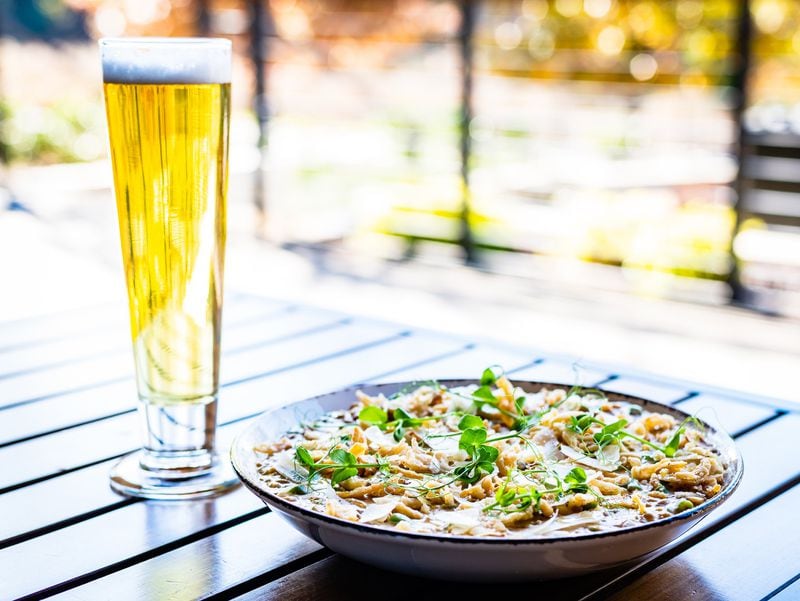 Green Bean Casserole Farrotto, made by executive chef Megan Brent of New Realm Brewing, is a great way to repurpose a favorite holiday side dish. CONTRIBUTED BY HENRI HOLLIS
