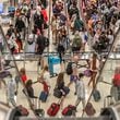 Crowds streamed into Hartsfield-Jackson International Airport on Friday, June 28, 2024, which is expected to be a peak day in the Fourth of July travel period. Credit: John Spink / jspink@ajc.com