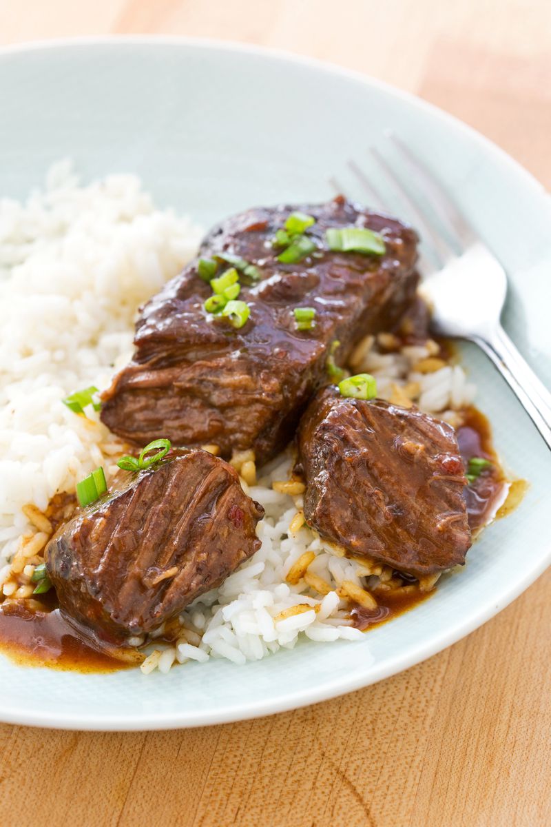 Save money by purchasing smaller quantities of meat at the meat counter. This recipe for Slow-Cooker Braised Short Short Ribs uses only 10 ounces of boneless short ribs. (Courtesy of America's Test Kitchen. All rights reserved. Photo: Joseph Keller)