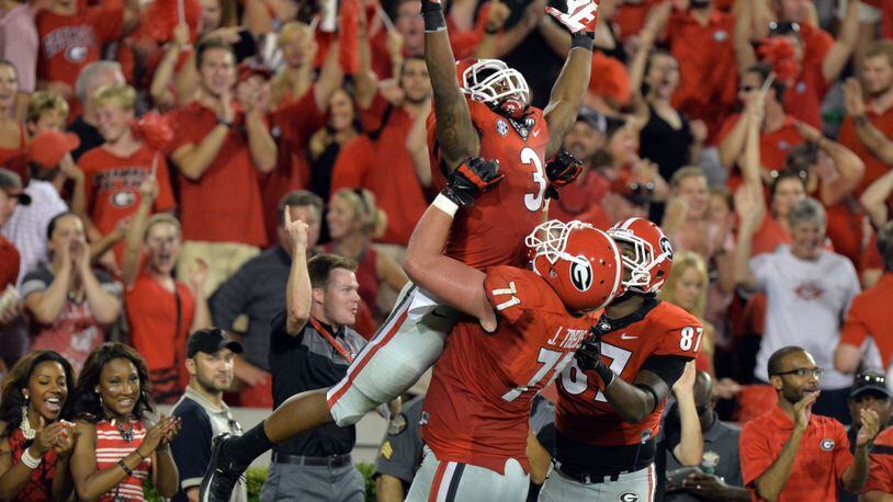 Todd Gurley kickoff return for Touchdown Georgia vs Clemson 2014 