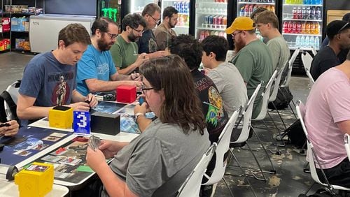 Board gamers gather at Level-Up Games to play Star Wars: Unlimited. Level-Up Games has locations in Duluth, Johns Creek and Dawsonville.
(Courtesy of Level-Up Games)