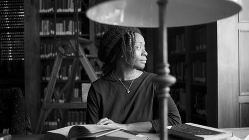 Kara Walker, who grew up near Stone Mountain, has incorporated imagery from that gigantic memorial into her cut-paper work, “The Jubilant Martyrs of Obsolescence and Ruin,” which was recently acquired by the High Museum of Art. CONTRIBUTED BY ARI MARCOPOULOS