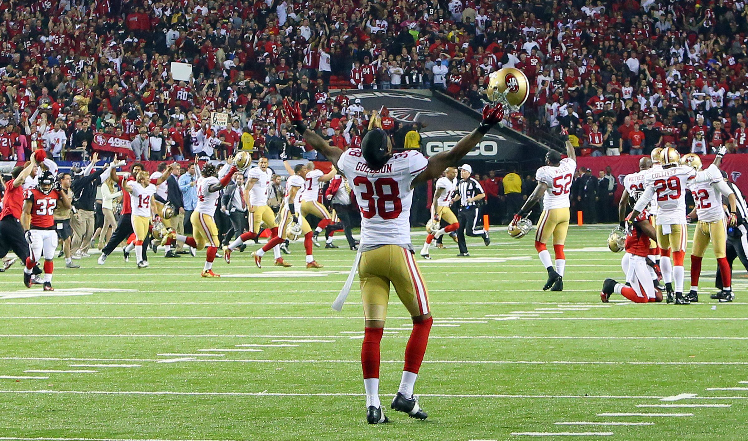 49ers head to Super Bowl, beating Falcons 28-24 - The San Diego  Union-Tribune