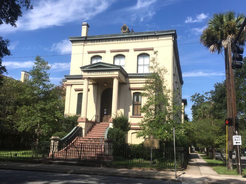 The Georgia Historical Society's building in Savannah dates to 1875, and withstood the hurricanes of 1893 and 1898. Photo: Jennifer Brett