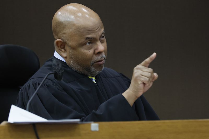 Fulton County Chief Judge Ural Glanville spoke to YSL defendants as the trial entered its second week at Fulton County Superior Court on  Monday, Dec 4, 2023.
Miguel Martinez /miguel.martinezjimenez@ajc.com