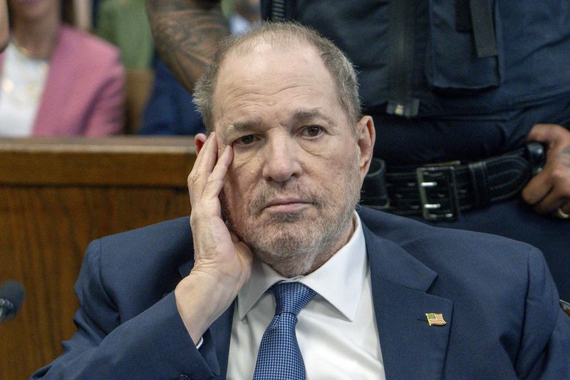 FILE - Harvey Weinstein appears at Manhattan criminal court for a preliminary hearing on May 1, 2024, in New York. (Steven Hirsch/New York Post via AP, Pool, File)