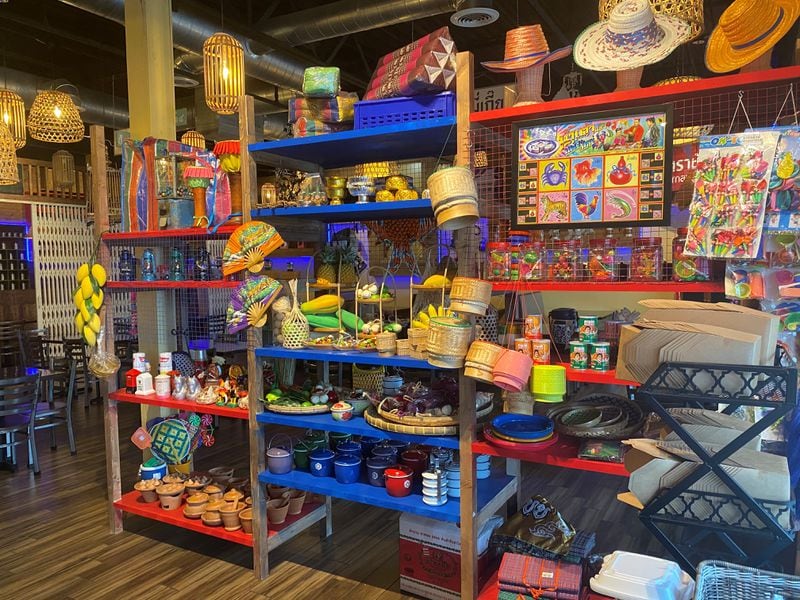 Tum Pok Pok has a display of cooking gadgets, toys and bric-a-brac from Thailand, all available for sale. Wendell Brock for The Atlanta Journal-Constitution