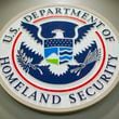 FILE - The Department of Homeland Security logo is seen during a news conference in Washington, Feb. 25, 2015. (AP Photo/Pablo Martinez Monsivais, File)