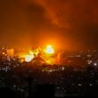 Smoke rises from Israeli airstrikes in Beirut's southern suburbs, Lebanon, Saturday, Sept. 28, 2024. (AP Photo/Hassan Ammar)