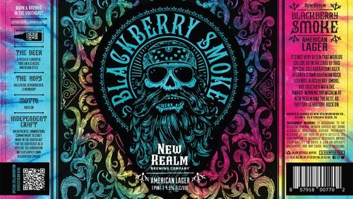 Blackberry Smoke American lager is a special collaboration between New Realm Brewing Co. and Atlanta rock band Blackberry Smoke. Courtesy New Realm Brewing Co.