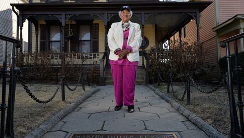 Portrait of Naomi King, widow of A.D. King, brother of Martin Luther King Jr, at the King Birth Home in Atlanta on Wednesday, January 15, 2014. A little more than a year after Martin Luther King Jr., was killed in Memphis, his brother, A.D. King, who had long toiled in his brother’s shadow, drowned in his swimming pool. With his death, A.D. King has virtually vanished from the landscape and for the most part serves as a mere footnote in civil rights history. His widow is trying to change that through a foundation she created in his name. HYOSUB SHIN / HSHIN@AJC.COM