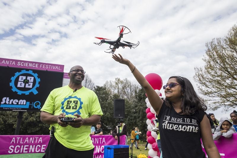 The Atlanta Science Festival runs through March 25, and has included geology, robotics and the cultivation of insects for food. Photos: Rob Felt/Atlanta Science Festival