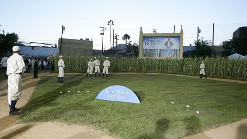 The "Field of Dreams" ballpark is located in Dyersville, Iowa.