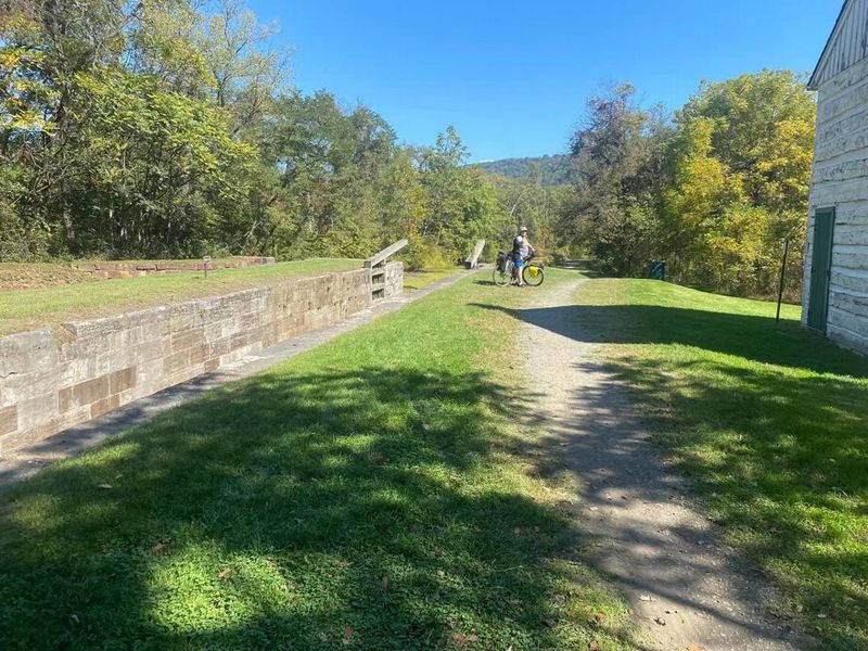 A view of part of the trail along the C&O Canal Towpath that Kevin Loncher and Bill Bosworth biked to help raise money and awareness for the Plummer Home in Columbus. (Photo Courtesy of Kevin Loncher)