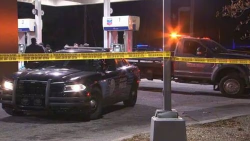 Atlanta police are investigating a fatal shooting at a southwest Atlanta gas station Wednesday evening.