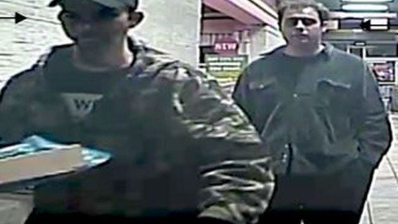 Joshua Gurto (left) and an unknown male (right) were seen October 13 in Girard, PA. (Photo: U.S. Marshals Service)