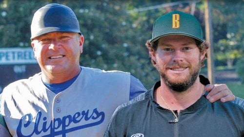 (L-R) Todd Pratt and Johnathan Langley will teach a Catcher's Clinic on Dec. 28 for boys and girls born between May 2, 2003 and May 1, 2010. (Courtesy of Dunwoody)