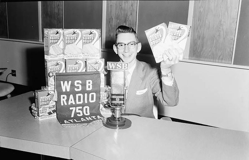 WSB Radio jockey Jim Wesley in 1955. LANE BROTHERS