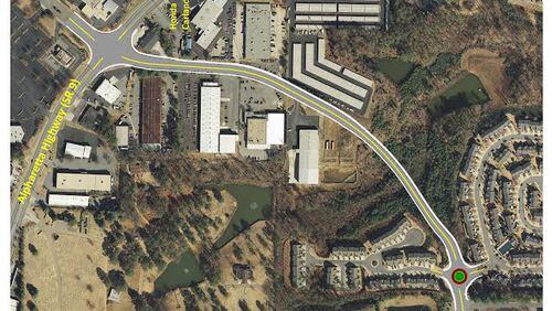 Roswell is extending Sun Valley Drive from Alpharetta Highway (Ga. 9) to Warsaw Road. CITY OF ROSWELL