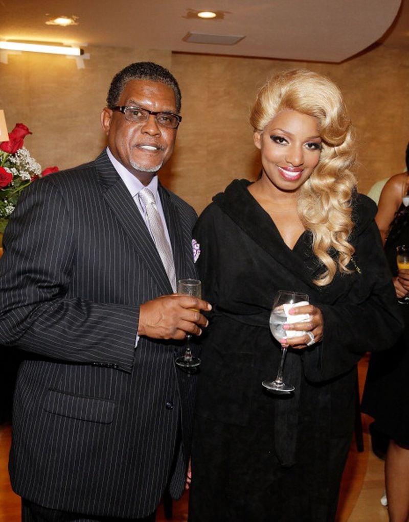 LAS VEGAS, NV - JUNE 27: Actress NeNe Leakes (R) and her husband Gregg Leakes attend a perforamnce of 'ZUMANITY, The Sensual Side of Cirque du Soleil' at the New York-New York Hotel & Casino on June 27, 2014 in Las Vegas, Nevada. (Photo by Isaac Brekken/Getty Images for Cirque du Soleil) LAS VEGAS, NV - JUNE 27: Actress NeNe Leakes (R) and her husband Gregg Leakes attend a perforamnce of 'ZUMANITY, The Sensual Side of Cirque du Soleil' at the New York-New York Hotel & Casino on June 27, 2014 in Las Vegas, Nevada. (Photo by Isaac Brekken/Getty Images for Cirque du Soleil)