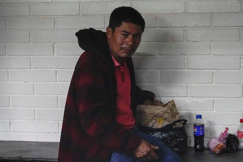 Rigoberto Roman Miranda Orozco, one of seven Guatemalans accused of having smuggled 53 migrants from Mexico and Central America who died of asphyxiation in 2022 in Texas, sits in a cell at a courtroom in Guatemala City, Wednesday, Aug. 21, 2024. (AP Photo/Moises Castillo)