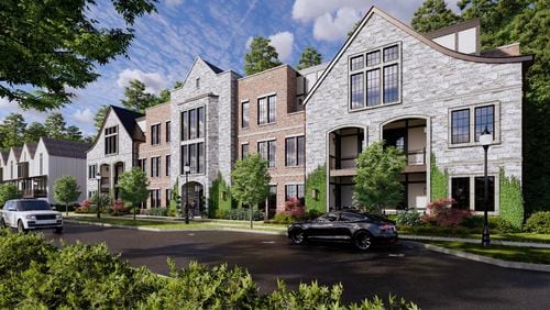 Alpharetta recently approved construction of a condominium building on 1.13 acres at 82 and 92 Thompson Street. COURTESY CITY OF ALPHARETTA