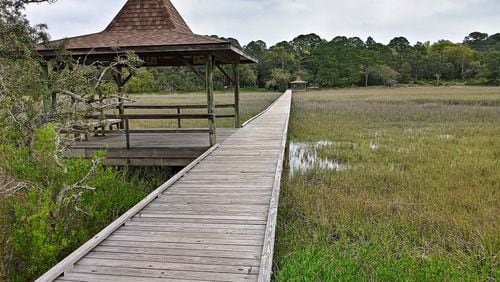 The Marsh Boardwalk Trail at Hunting Island State Park crosses over a salt marsh for a quarter mile providing a unique perspective of this important ecosystem.
(Courtesy of Blake Guthrie)