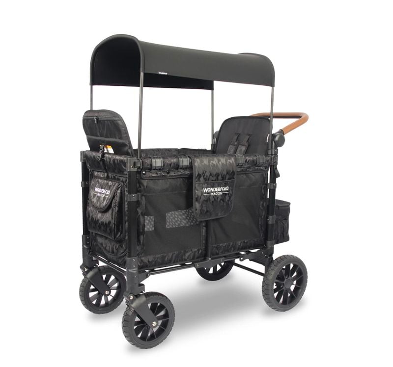 The WonderFold wagon features space for up to two children plus plenty of pockets to store their favorite things.
(Courtesy of WonderFold Wagon)