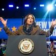 Democratic presidential nominee Vice President Kamala Harris speaks at a rally on Sunday, Sept. 29, 2024, in Las Vegas. (AP Photo/Carolyn Kaster)