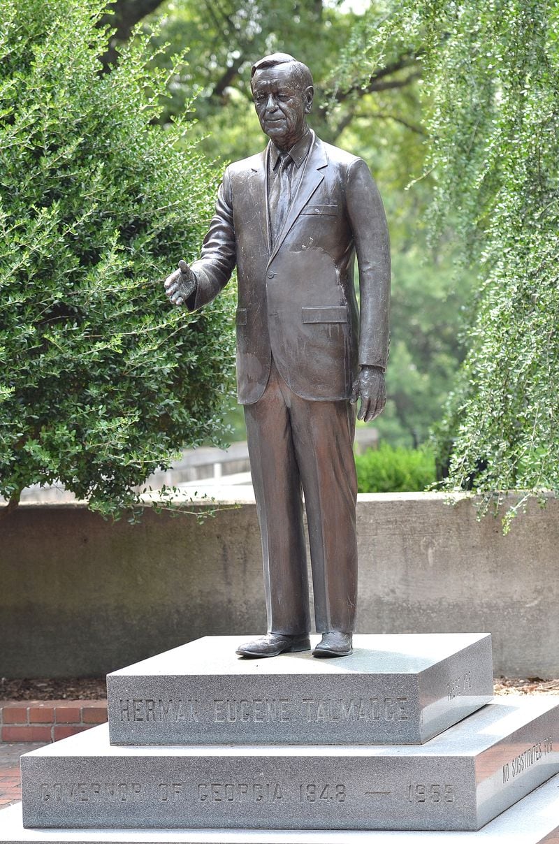  Atlanta, Georgia (State Capitol Building): Herman Eugene Talmadge statue, in Talmadge Park, across the street from the Georgia State Capitol Building.. (Chris Hunt/Special)