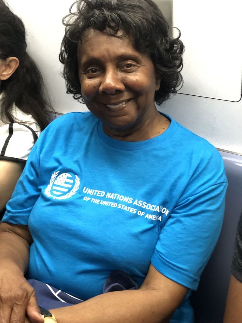 Phyllis Duvall Bailey recently gave $10,000 of her own money to take 10 metro Atlanta teens to New York to visit the United Nations. CONTRIBUTED