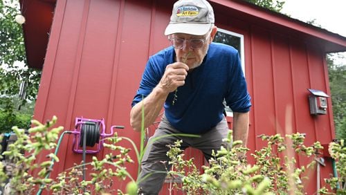 After the deaths of his daughter, granddaughter and daughter-in-law, Joe Eifrid created Rockdale Art Farm, a place where the community can immerse themselves in nature. (Hyosub Shin / AJC)