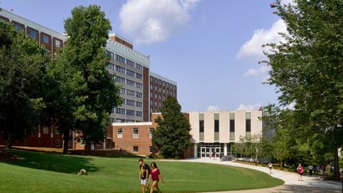 Russell Hall at the University of Georgia was one of the dorms where the employee worked.