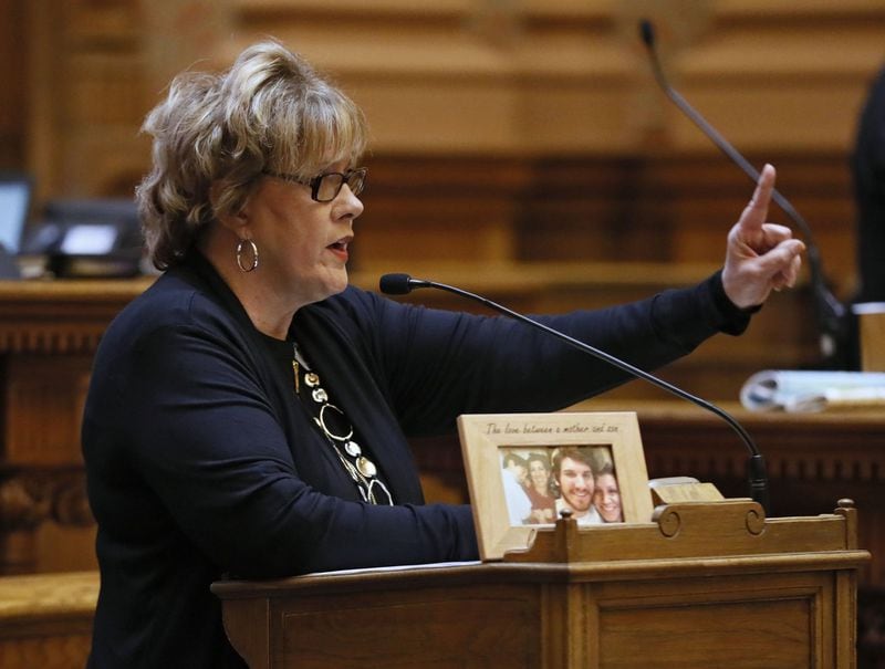 Sen. Renee Unterman, R-Buford, on Tuesday blasted Monday’s move by the Senate to make it more difficult for sexual harassment complaints to be filed against members of that chamber. She said she herself was recently subjected to sexual harassment. BOB ANDRES /BANDRES@AJC.COM