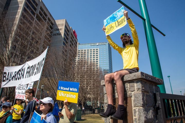 Stand with Ukraine Rally in Atlanta 

