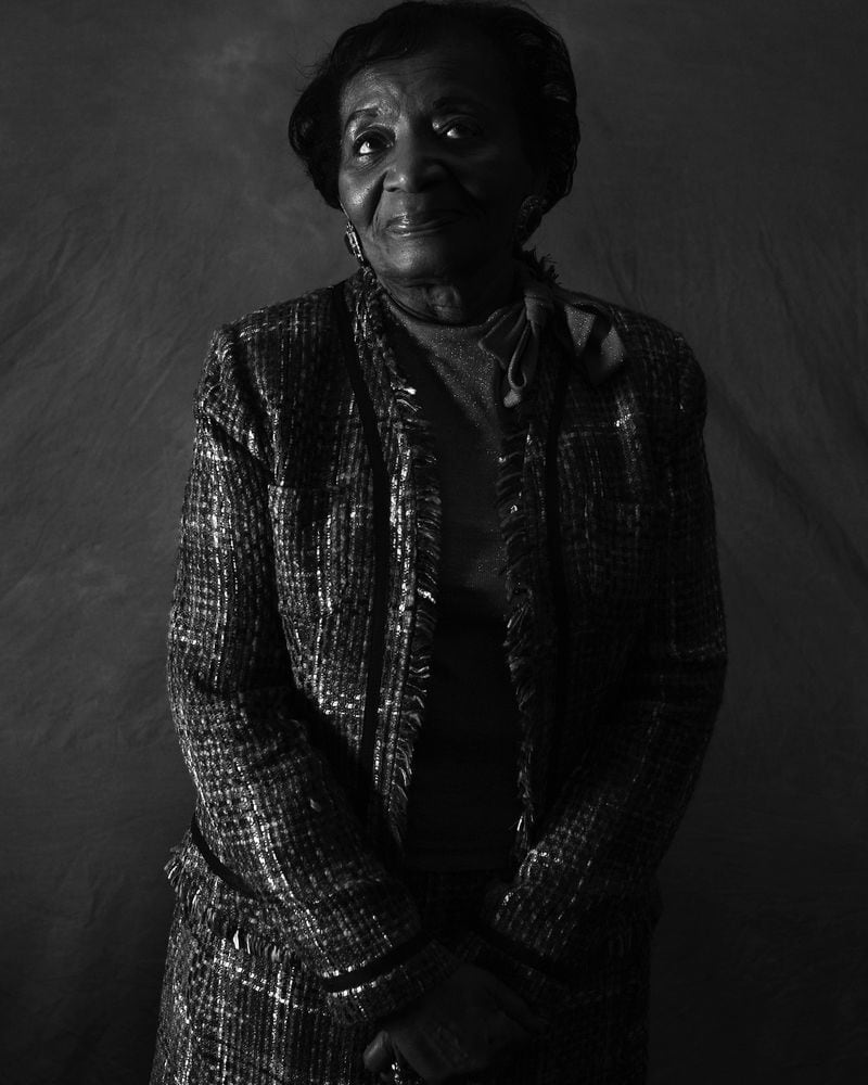 In 2008, Christine King Farris participated in The Atlanta Journal-Constitution's "Voices of King" podcast, commemorating the 40th Anniversary of Dr. King's assassination. As part of that project, she sat for this portrait at her office at Spelman College. (Pouya Dianat / AJC 2008 photo)