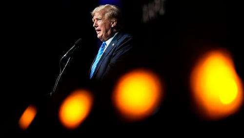 Former President Donald Trump on July 27 in Nashville. (Alex Brandon/AP)