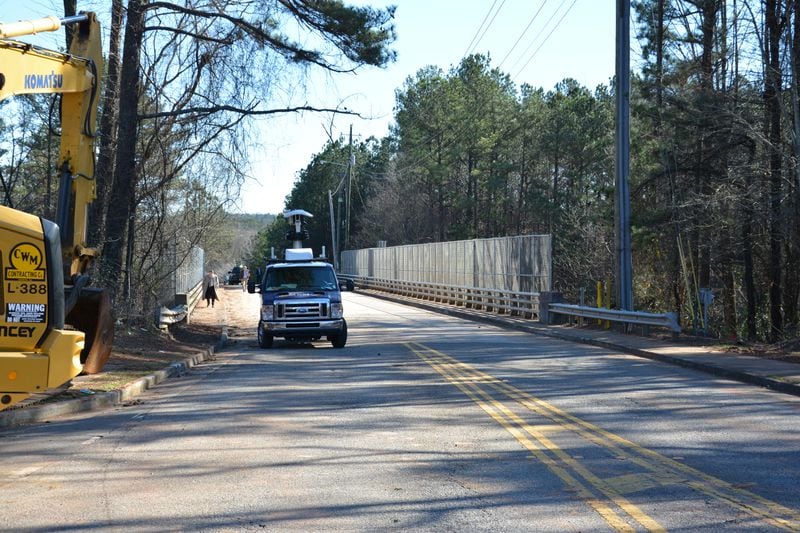 The original Encore Parkway Bridge was built in 1969. (Photo courtesy of North Fulton Community Improvement District)