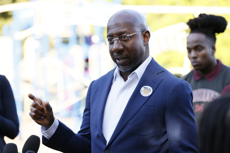 With Hyundai in the spotlight, Republicans are likely to criticize U.S. Sen. Raphael Warnock for a provision in the federal climate change measure that requires all EV’s to undergo final assembly in North America to qualify for lucrative tax credits. (Miguel Martinez/AJC) 