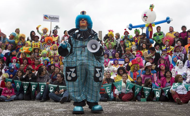 Clowns gather in Mexico City