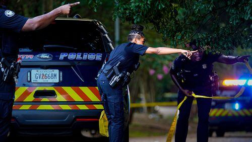 Atlanta police are investigating a shooting in the Rosa L. Burney Park area. Multiple people were shot late Sunday afternoon, according to initial reports. (Photo: Ben Hendren for The Atlanta Journal-Constitution)