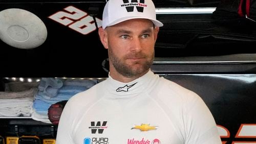 FILE - Shane van Gisbergen gets ready for a practice session for an ARCA Mendards Series auto race at Daytona International Speedway, Feb. 15, 2024, in Daytona Beach, Fla. (AP Photo/John Raoux, File)