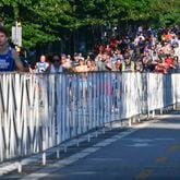 7/4/21 - Atlanta,  GA - Runners near the finish line as the AJC Peachtree Road Race returned in-person for the second day Sunday for the holiday tradition.  Hyosub Shin / Hyosub.shin@ajc.com