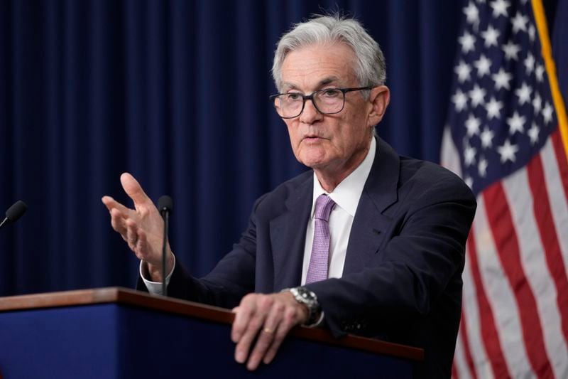 Federal Reserve Board Chairman Jerome Powell speaks during a news conference at the Federal Reserve in Washington, Wednesday, Sept. 18, 2024. (AP Photo/Ben Curtis)