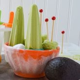 Avocado frozen pops are a creamy and refreshing nondairy summer treat. (Virginia Willis for The Atlanta Journal-Constitution)