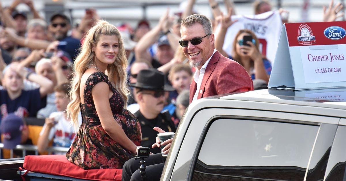 March 11, 2016: Former Atlanta Braves star Chipper Jones (left) with wife  Tayior Jones (right) pose on the red carpet during the during the Tim Tebow  Foundation Celebrity Gala at the TPC