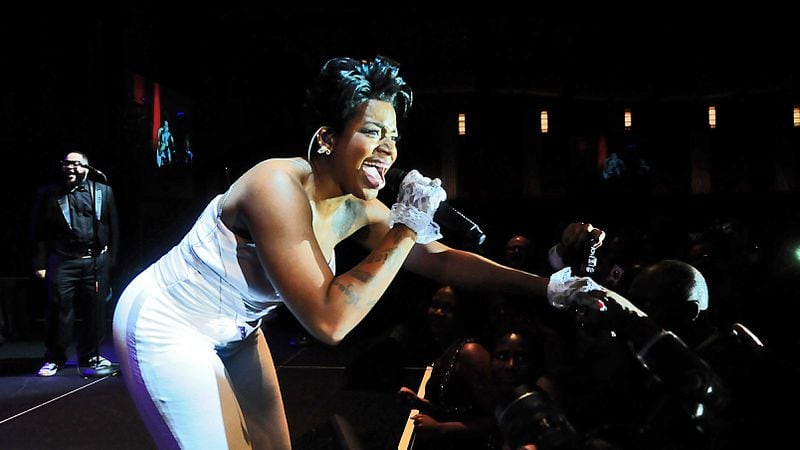 Singer Fantasia entertains the crowd at the Mayor's Masked Ball in 2010. Photo credit: Raymond Hagans