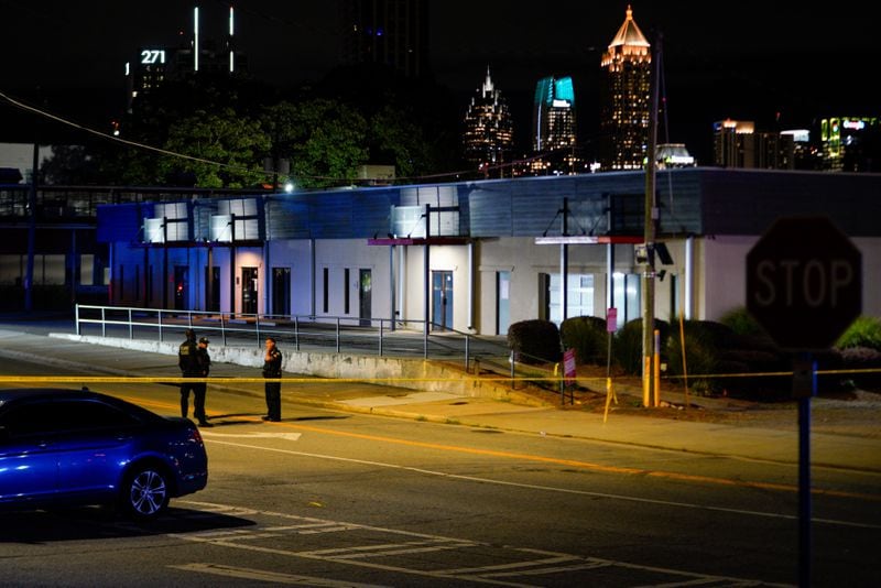 Atlanta police investigate a shooting at the Mark at West Midtown. 