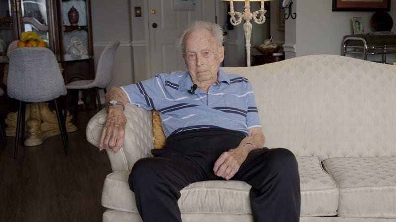 Frank Stovall, who lives in Sandy Springs, said he is still enjoying life at 103 years old. “I’m the luckiest guy in the world,” Stovall likes to say. “I had so many good things that didn’t turn bad.” (Robyn Hutson/AJC)